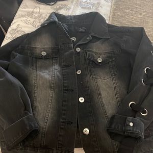 Black jean jacket